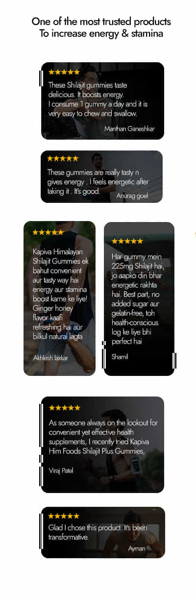 Shilajit Energy Gummies
