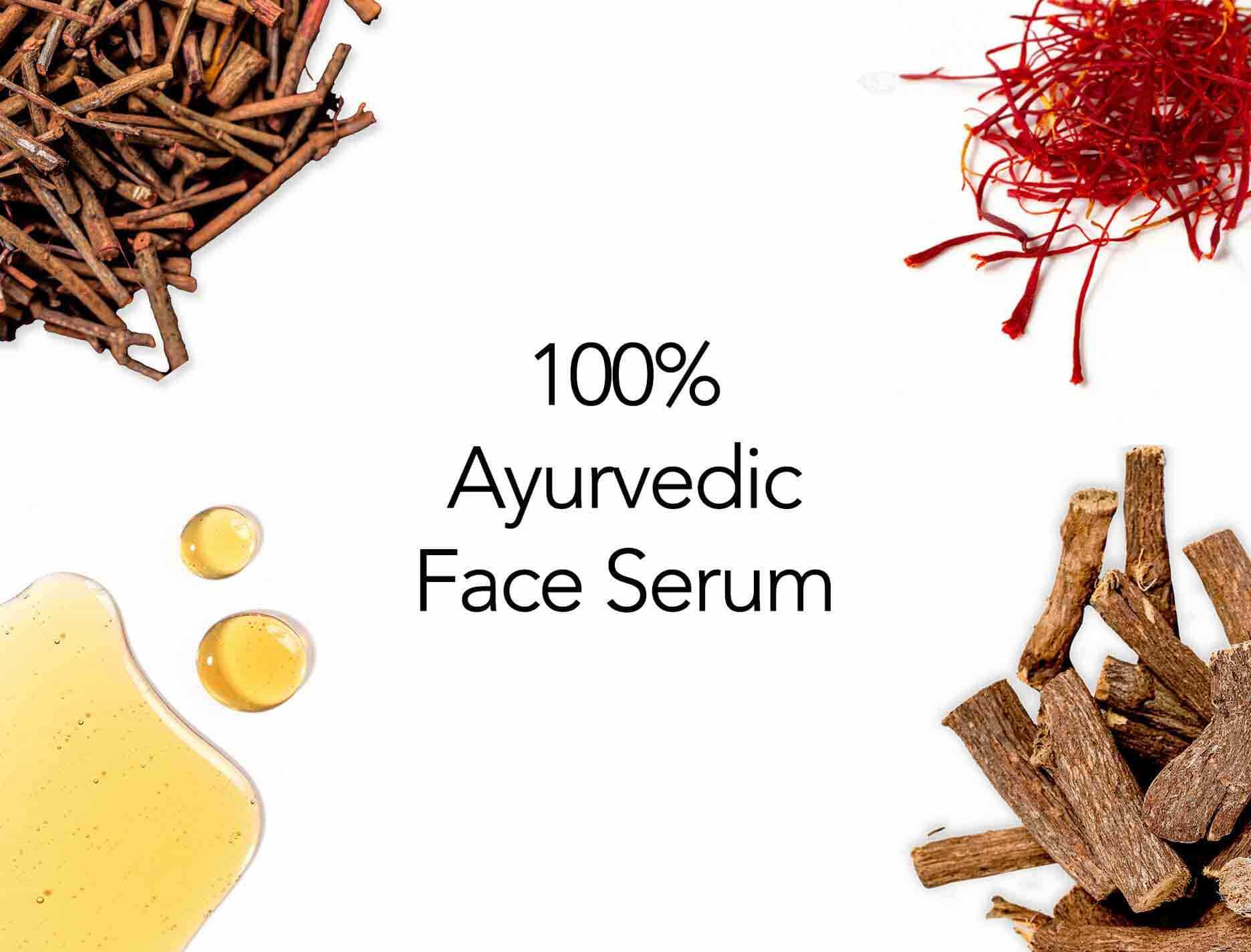 Get the power of a 100% Ayurvedic Face Serum to fade pigmentation with few drops every day.